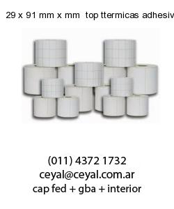 29 x 91 mm x mm  top ttermicas adhesivas