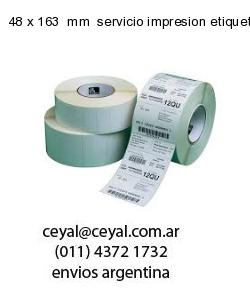 48 x 163  mm  servicio impresion etiquetas codigos