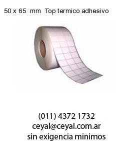 50 x 65  mm  Top termico adhesivo