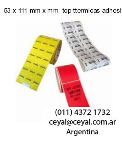 53 x 111 mm x mm  top ttermicas adhesivas