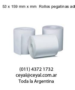 53 x 159 mm x mm  Rollos pegatinas adhesivas