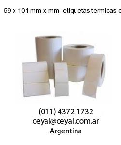 59 x 101 mm x mm  etiquetas termicas congelado