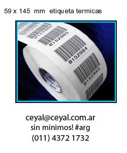 59 x 145  mm  etiqueta termicas