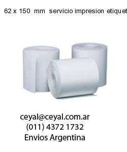 62 x 150  mm  servicio impresion etiquetas numeradas