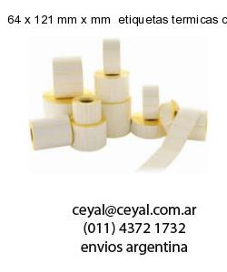 64 x 121 mm x mm  etiquetas termicas congelado
