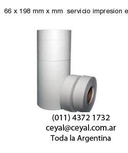 66 x 198 mm x mm  servicio impresion etiquetas termicas