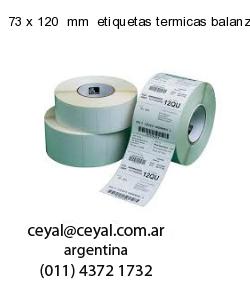 73 x 120  mm  etiquetas termicas balanzas