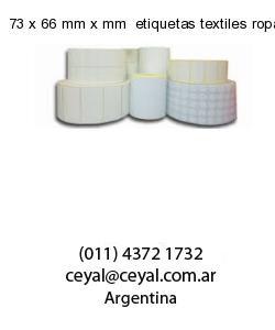 73 x 66 mm x mm  etiquetas textiles ropa