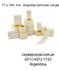 77 x 169  mm  etiquetas termicas congelados