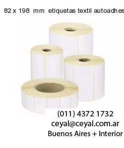 82 x 198  mm  etiquetas textil autoadhesivas