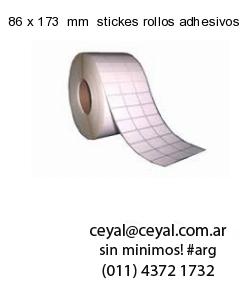 86 x 173  mm  stickes rollos adhesivos