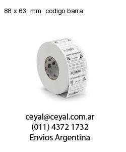 88 x 63  mm  codigo barra