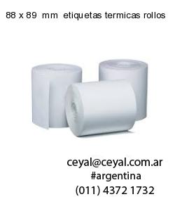 88 x 89  mm  etiquetas termicas rollos