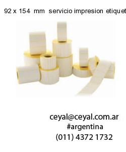 92 x 154  mm  servicio impresion etiquetas codigos