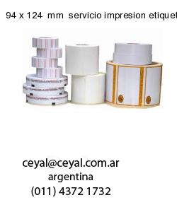 94 x 124  mm  servicio impresion etiquetas opp