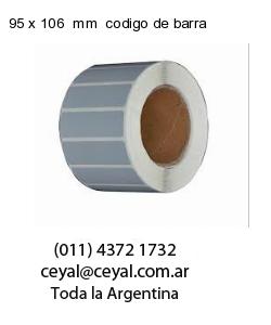 95 x 106  mm  codigo de barra