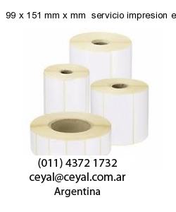99 x 151 mm x mm  servicio impresion etiquetas opp