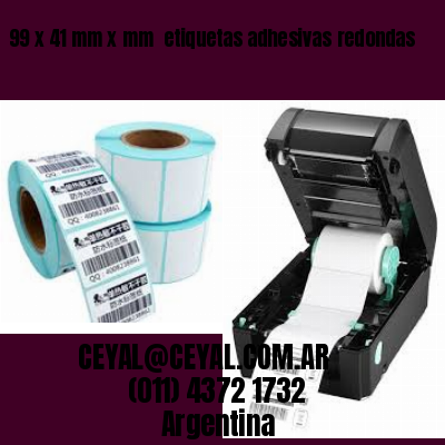 99 x 41 mm x mm  etiquetas adhesivas redondas