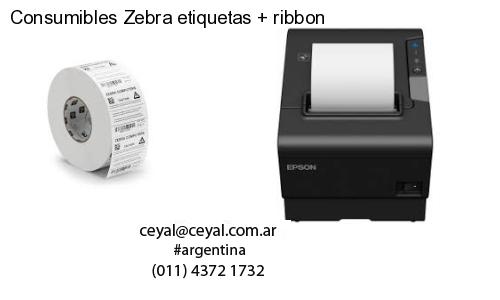 Consumibles Zebra etiquetas   ribbon