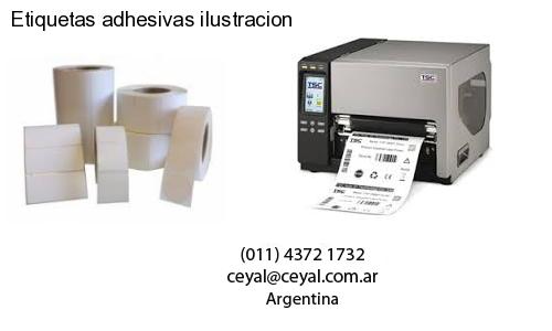 Etiquetas adhesivas ilustracion