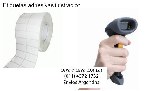 Etiquetas adhesivas ilustracion