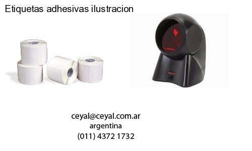 Etiquetas adhesivas ilustracion