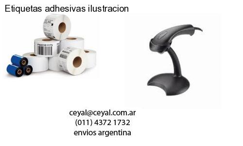 Etiquetas adhesivas ilustracion