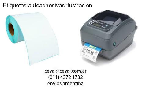 Etiquetas autoadhesivas ilustracion