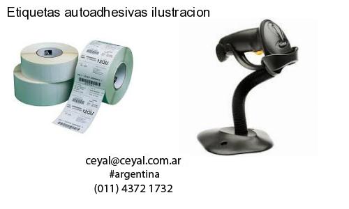 Etiquetas autoadhesivas ilustracion