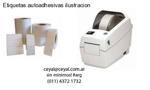 Etiquetas autoadhesivas ilustracion