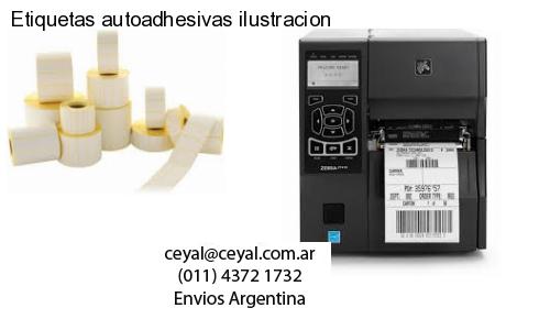 Etiquetas autoadhesivas ilustracion