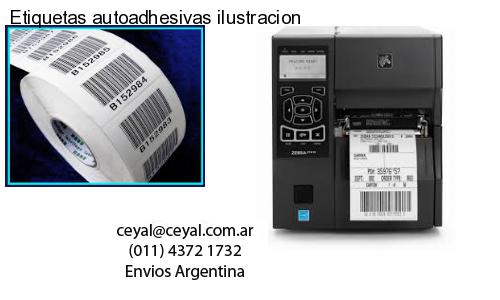 Etiquetas autoadhesivas ilustracion