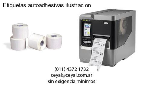 Etiquetas autoadhesivas ilustracion