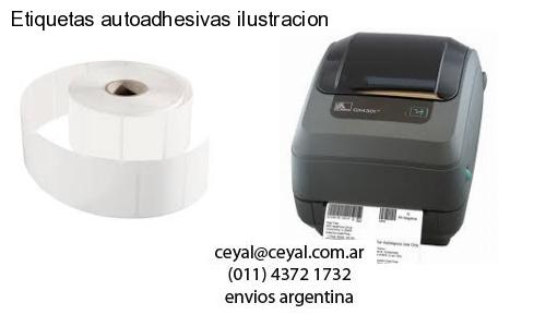 Etiquetas autoadhesivas ilustracion