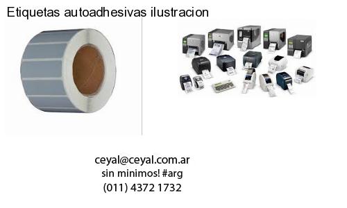 Etiquetas autoadhesivas ilustracion