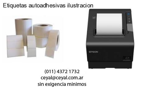 Etiquetas autoadhesivas ilustracion