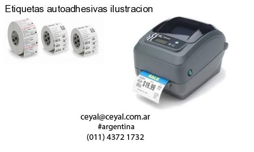 Etiquetas autoadhesivas ilustracion