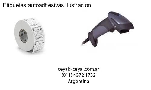 Etiquetas autoadhesivas ilustracion