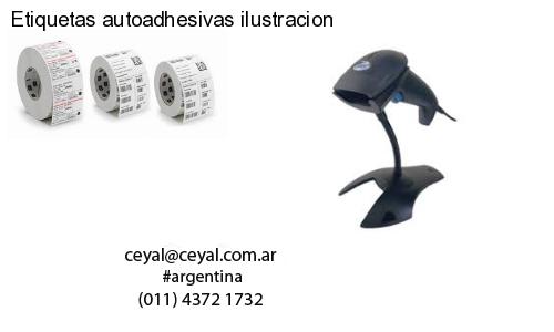 Etiquetas autoadhesivas ilustracion