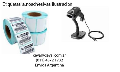 Etiquetas autoadhesivas ilustracion