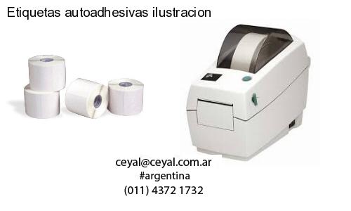 Etiquetas autoadhesivas ilustracion