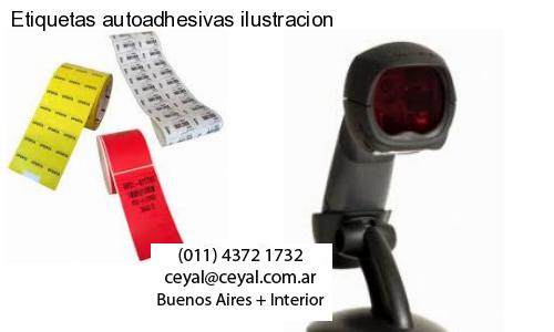 Etiquetas autoadhesivas ilustracion
