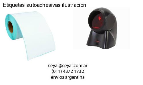 Etiquetas autoadhesivas ilustracion