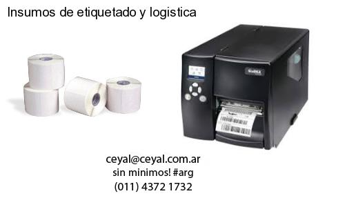Insumos de etiquetado y logistica
