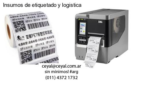 Insumos de etiquetado y logistica