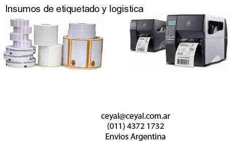 Insumos de etiquetado y logistica