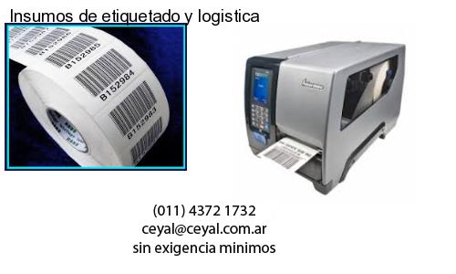 Insumos de etiquetado y logistica