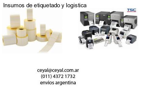 Insumos de etiquetado y logistica