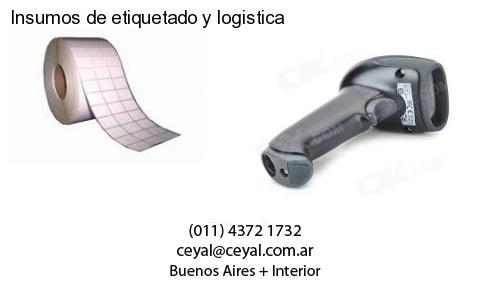 Insumos de etiquetado y logistica