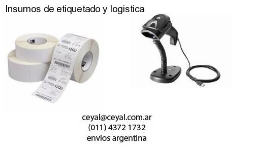 Insumos de etiquetado y logistica